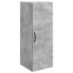 vidaXL Wandkast Betongrijs 33 x 34,5 x 90 cm Bewerkt hout, Huis en Inrichting, Verzenden, Nieuw