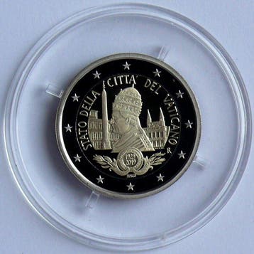Vaticaan. 2 Euro 2019 Fondazione dello Stato Proof (Zonder