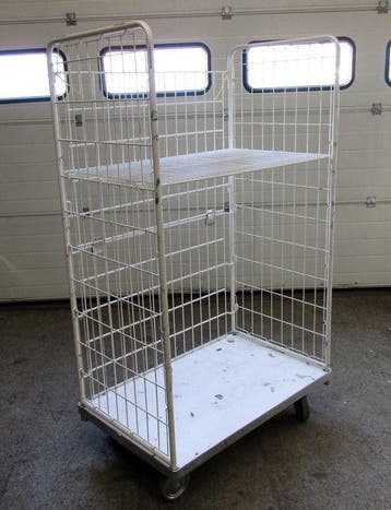 Transportwagen, Magazijnwagen, Rolcontainer, 94cm,, Zakelijke goederen