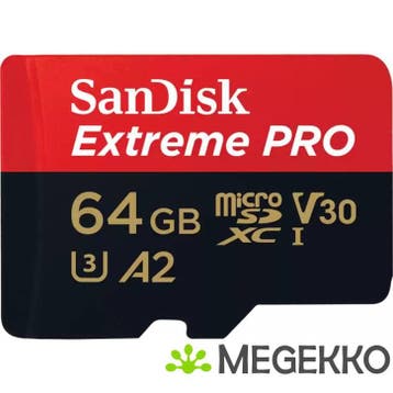 SanDisk Extreme PRO 64GB MicroSDXC Geheugenkaart, Verzenden, Nieuw