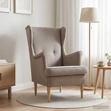 vidaXL Fauteuil Beige ARES, Verzenden