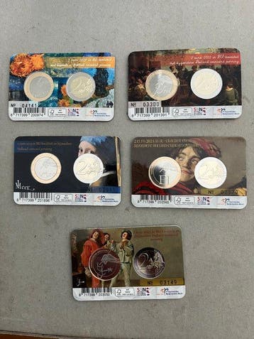 Nederland. Coin Card 2021/2025 (5 stuks) (Zonder