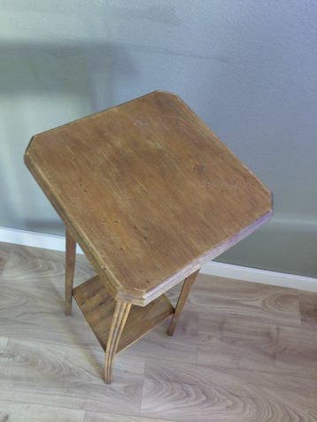 Bijzettafel - Hout - Piedestal