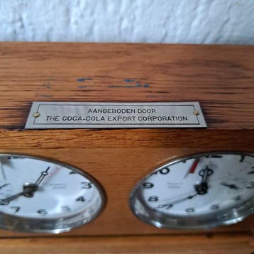 Horloge pour jeu d’échecs (2) - H. Koopman - Art déco Bois -