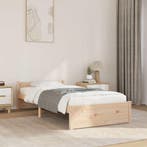 vidaXL Bedframe massief hout 90x190 cm, Huis en Inrichting, Slaapkamer | Bedden, Verzenden, Nieuw