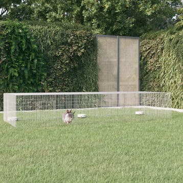 vidaXL Konijnenkooi met 3 panelen 325x109x54 cm, Dieren en Toebehoren, Verzenden, Nieuw