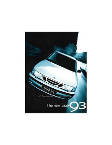 1998 SAAB 9-3 BROCHURE ENGELS, Nieuw