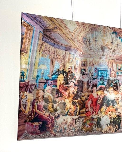 Van Apple - House of cards, Antiek en Kunst, Kunst | Schilderijen | Modern