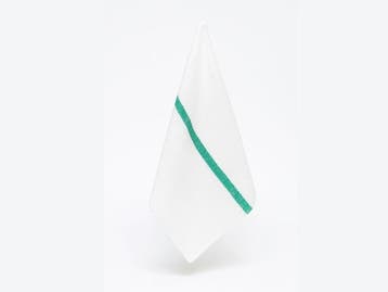 Veiling - 50x Keuken/Vaatdoek -  White/Green, Maison & Meubles, Cuisine | Linge de cuisine
