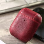 Leren Luxe Hoesje voor AirPods 1 / 2 - Leather Skin AirPod, Verzenden, Nieuw