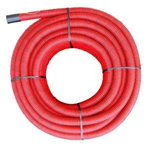 Pe-Hd Kabelbeschermbuis 50X40Mm Rood 50M - Mbr050 [50, Doe-het-zelf en Bouw, Verzenden, Nieuw