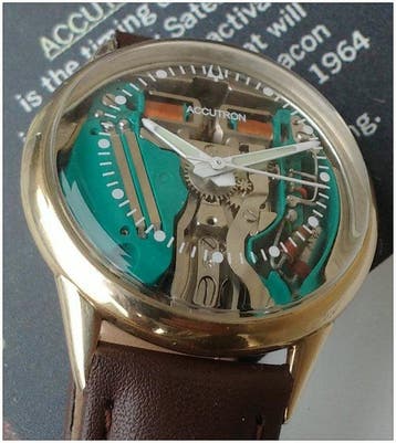 Bulova Accutron Spaceview-Révisée - Homme - 1966, Handtassen en Accessoires, Horloges | Heren, Nieuw