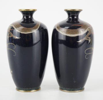 Vaas - cloisonne - Japan - Meiji periode (1868-1912)