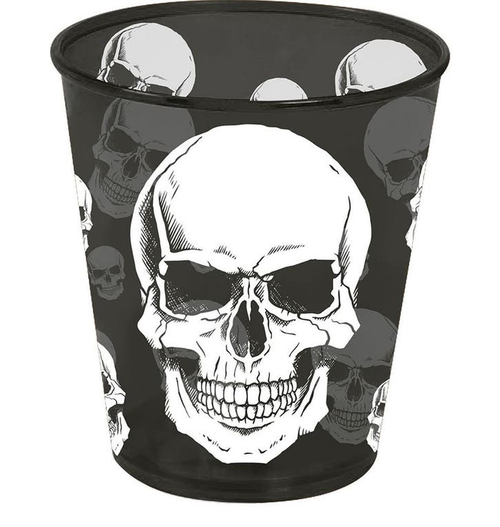 Halloween Beker Doodshoofd 10cm, Hobby en Vrije tijd, Feestartikelen, Nieuw, Verzenden