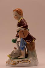 Dresden - Beeldje - Gänsehirt (Goose Herder) - Porselein, Antiek en Kunst