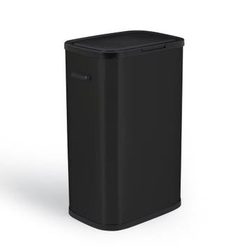 Poubelle avec ouverture à pression - 60 l - noir - 42 x 28,5, Verzenden, Neuf