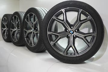 BMW X5 G05 X6 G06 741M 21 inch velgen Yokohama Zomerbanden O, Ophalen of Verzenden