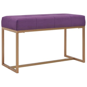 vidaXL Bankje 80 cm fluweel paars, Verzenden