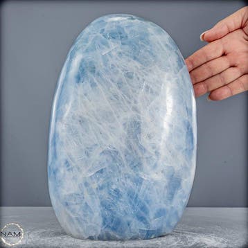 Natuurlijke hemelsblauwe calcietkristal Vrije vorm- 5013.19, Antiek en Kunst