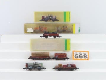 Minitrix N - o.a. 15053/13670/13639 - Wagon de marchandises