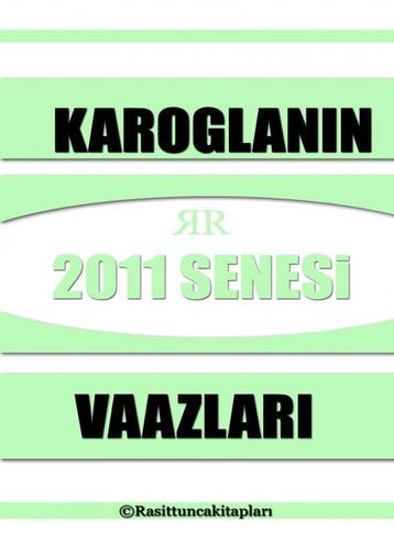 Rasit Tuncann 2011 Senesinde Yapt Tasavvufi Vaazlar, Verzenden, Rait Tunca