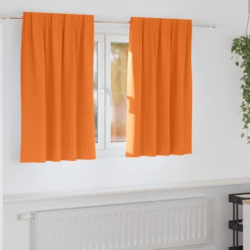vidaXL Blackout Gordijnen met Ringen 2 st Feloranje 140 x, Verzenden, Nieuw