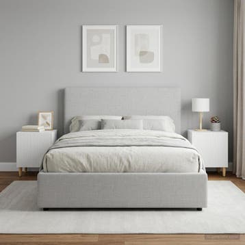 vidaXL Nachtkastje 2 st Wit 43 x 34,5 x 50 cm Bewerkt hout, Verzenden