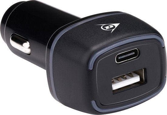 2dekans | Dunlop Autolader USB – 18W Fast Charge – USB-A &, Auto diversen, Auto-accessoires, Ophalen of Verzenden