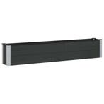 vidaXL Verhoogde plantenbak Zwart 200 x 30 x 36 cm alu., Tuin en Terras, Verzenden, Nieuw