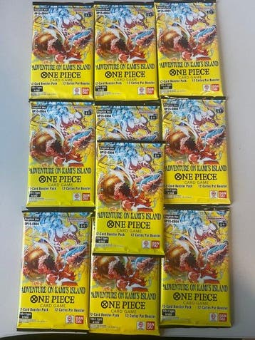 Bandai - 10 Booster pack - One Piece - OP15 Adventure on, Hobby en Vrije tijd, Verzamelkaartspellen | Overige, Nieuw