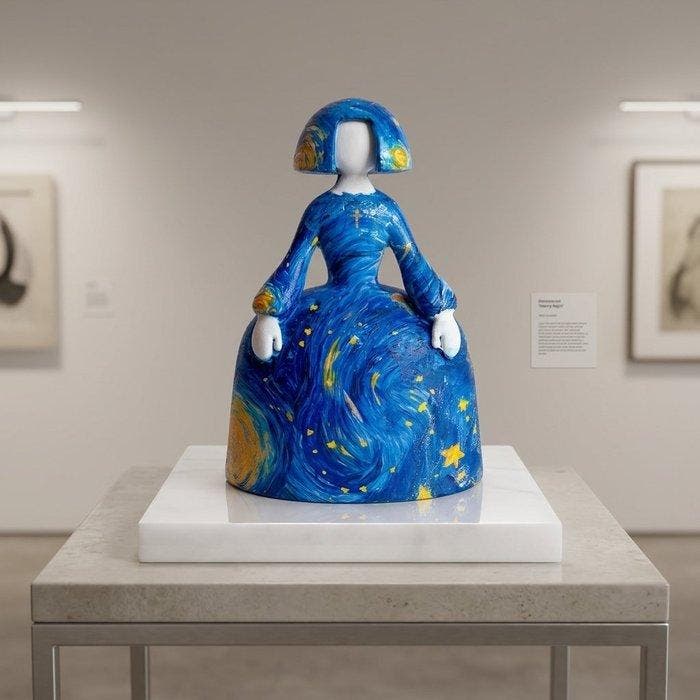The Rodriguez (Spain) - Menina Van Gogh - No Reserve - 3D, Antiquités & Art, Art | Objets design