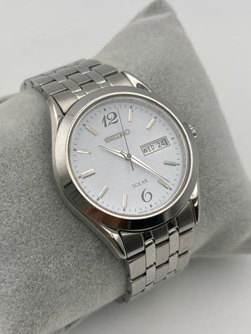 Seiko - Solar - Zonder minimumprijs - V158-0AZ0 - Heren -