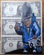 Jinks Kunst - BBOY DKA - 3 Real US $1 Banknotes - New