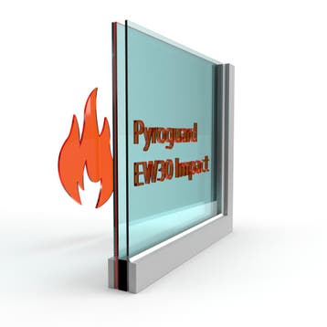 Dubbel glas Pyroguard EW30 Impact (stalen constructie) - HR, Verzenden, Nieuw