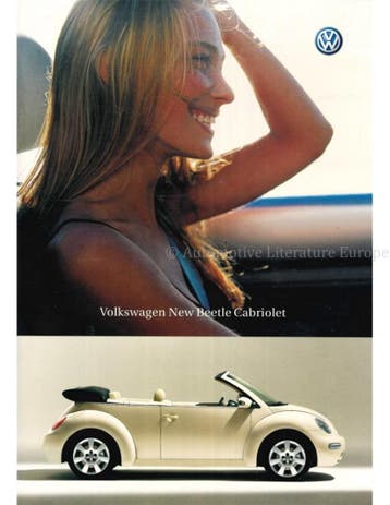 2003 VOLKSWAGEN NEW BEETLE CABRIOLET BROCHURE ENGELS
