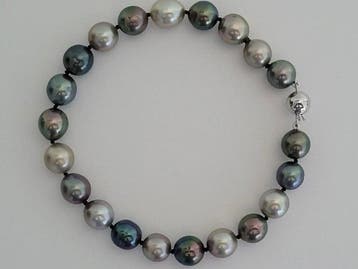 Zonder minimumprijs - Armband Zilver Parel - Tahiti, Nieuw