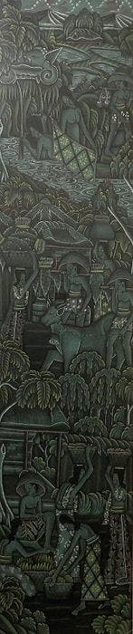 Indonesische school (XX) - Balinese aan het werk, Antiek en Kunst