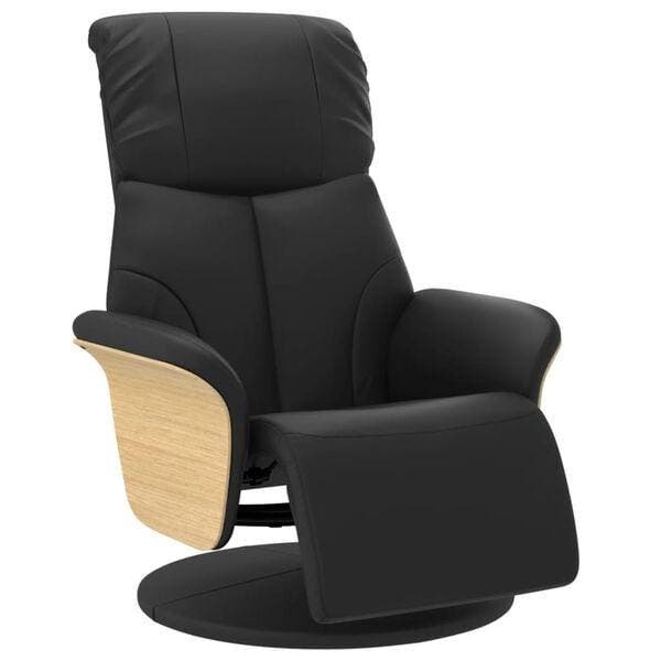 Verstelbare Fauteuil Zwart | Tweede kansje, OP = OP, Huis en Inrichting, Fauteuils, 75 tot 100 cm, 75 tot 100 cm, Zo goed als nieuw