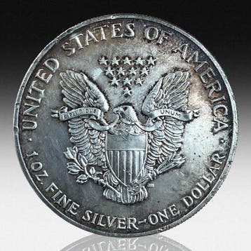Verenigde Staten. 1 Dollar 1991 American Silver Eagle .999, Postzegels en Munten