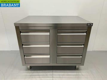 HCB Armoire de travail en acier inoxydable, table de, Verzenden