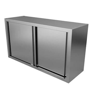 Wandkast | RVS | Schuifdeuren | Diepte 400 | Hoogte 1000 |, Verzenden