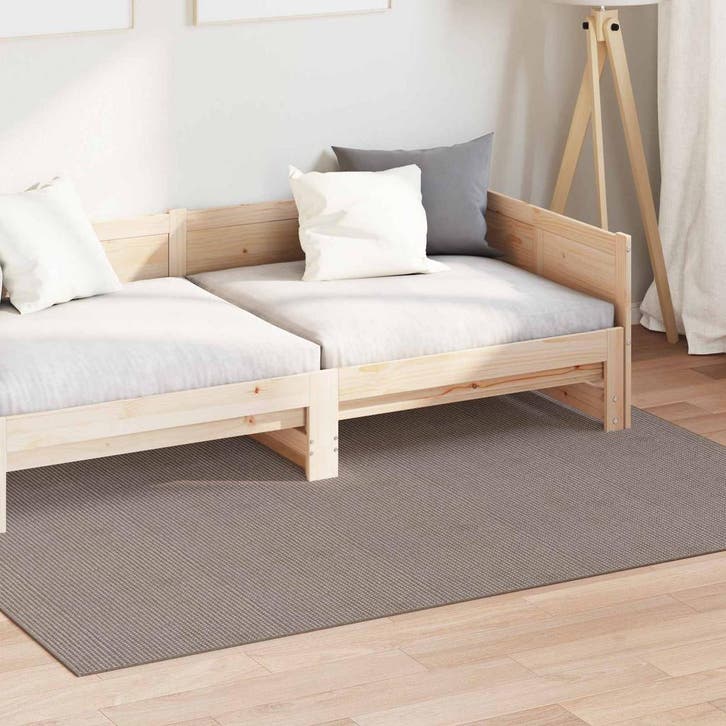 vidaXL Vloerkleden Rechthoekig LUGO Taupe 120 x 170 cm, Huis en Inrichting, Stoffering | Tapijten en Vloerkleden, Nieuw, Verzenden