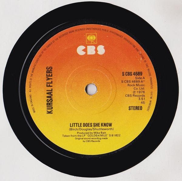 Kursaal Flyers - Little Does She Know, CD & DVD, Vinyles | Pop, Envoi