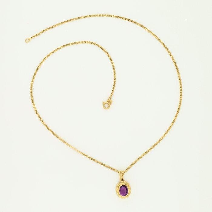 Halsketting - 18 karaat Geel goud Spinel, Bijoux, Sacs & Beauté, Colliers
