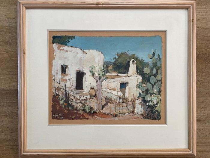 Adrianus Johannes Zwart (1903-1981) - Ibiza, Antiek en Kunst, Kunst | Schilderijen | Klassiek