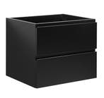 Wastafelkast Angela 60 x 48 cm Zwart Mat Wastafelmeubel, Verzenden