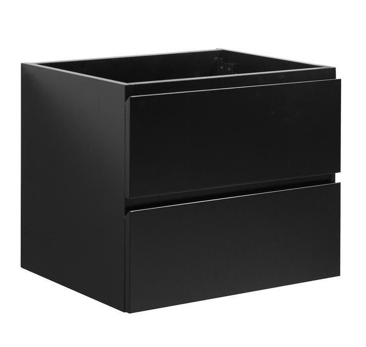 Wastafelkast Angela 60 x 48 cm Zwart Mat Wastafelmeubel, Huis en Inrichting, Badkamer | Badkamermeubels, Nieuw, Verzenden