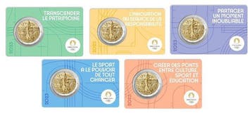 Frankrijk. 2 Euro 2023 Jeux Olympiques Paris 2024 (5, Postzegels en Munten, Munten | Europa | Niet-Euromunten