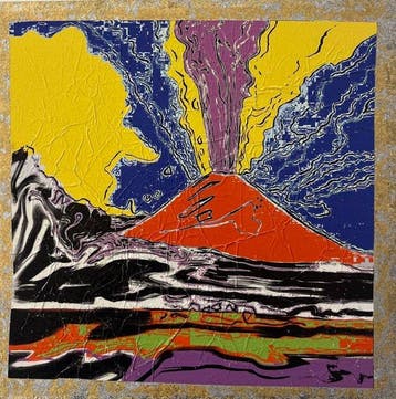 Giuliano Grittini (1951) - Mount Fuji Volcano - Hokusai