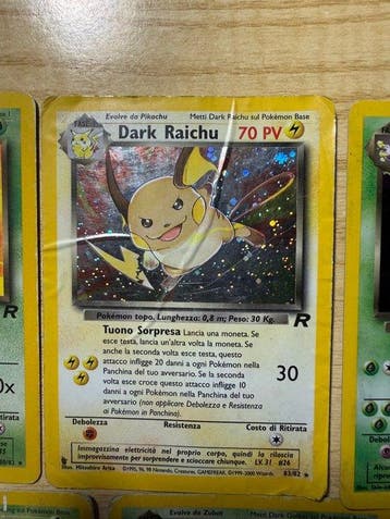 Pokémon Card - Raichu, Golbat, Vileplume, Weezing Holo -, Nieuw